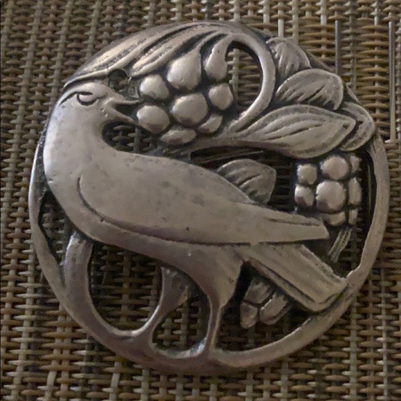 Sterling silver vintage brooch